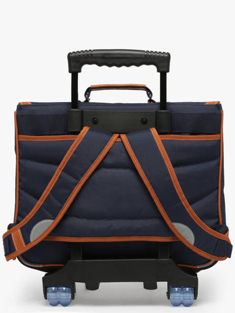 Boekentas Op Wieltjes 2 Compartimenten Tann's Blauw les fantaisies g - 22-43111 ander zicht 5