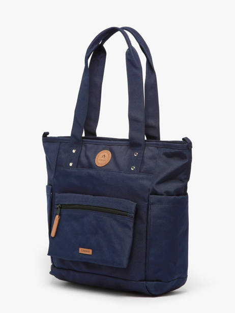 Schoudertas A4 Formaat Adventurer Gerecycleerd Polyester Cabaia Blauw adventurer TOTEBAGM ander zicht 2