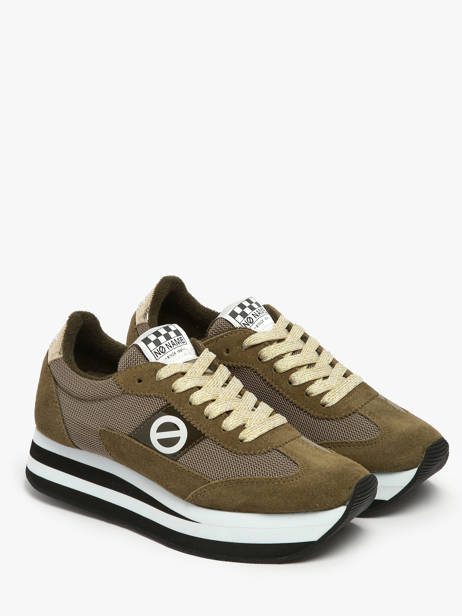 Sneakers Met Platformzool Flex M Jogger Uit Leder No name Groen women IMKNITAY ander zicht 1