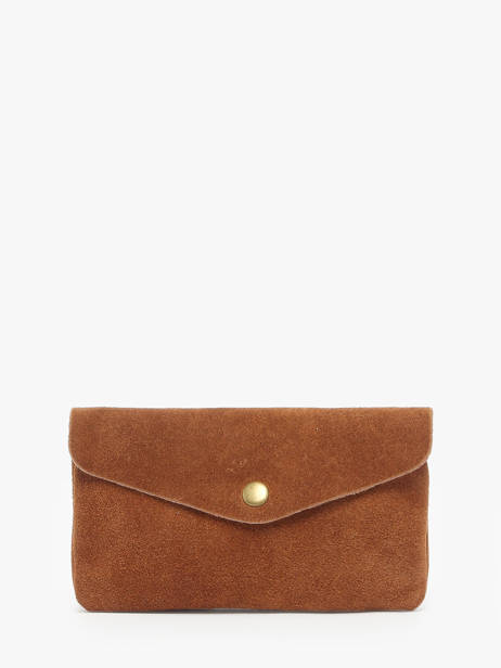 Portemonnee Velvet Leder Milano Bruin velvet VE23113