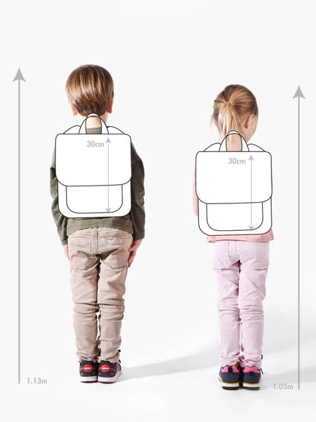 Rugzak 1 Compartiment Hindbag Veelkleurig kids collection ARTH ander zicht 1
