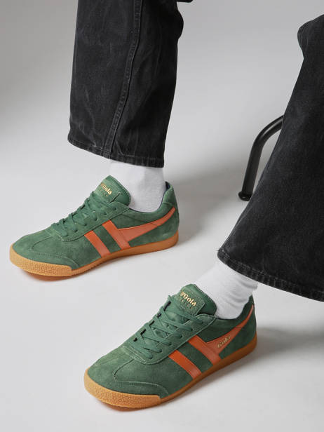 Sneakers Harrier Uit Leder Gola Groen men CMA192 ander zicht 1