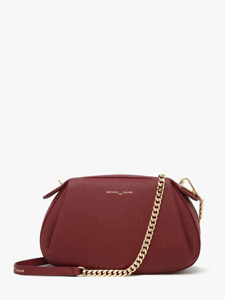 Cross Body Tas Nymphea Leder Nathan baume Rood nymphea 2 ander zicht 4