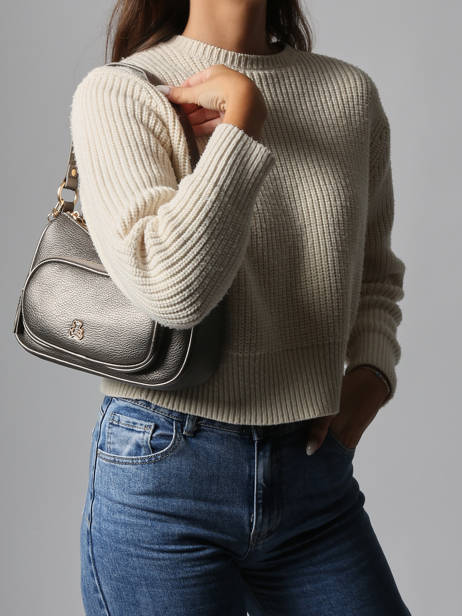 Schoudertas Pocket Lulu castagnette Zilver pocket ZAHYNA ander zicht 1