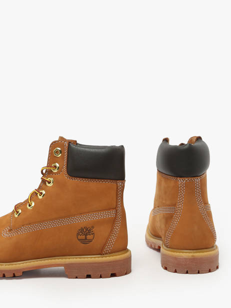Enkellaarsjes Uit Leder Timberland Bruin women 3617131 ander zicht 2