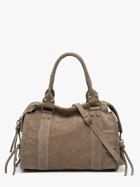 Schoudertas Velvet Leder Milano Bruin velvet VE24094 ander zicht 4