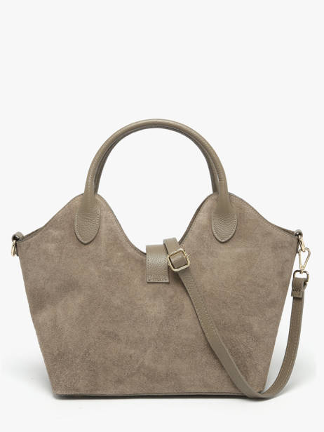 Handtassen Velvet Studs Milano Bruin velvet studs VS25092 ander zicht 4