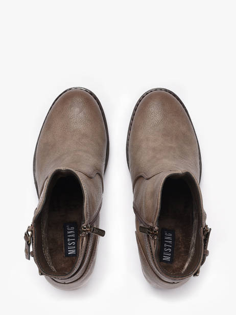 Enkellaarsjes Met Hak Mustang Beige women M0182004 ander zicht 3