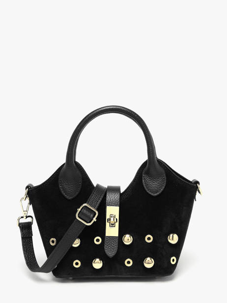 Handtas Velvet Studs Milano Zwart velvet studs VS25091