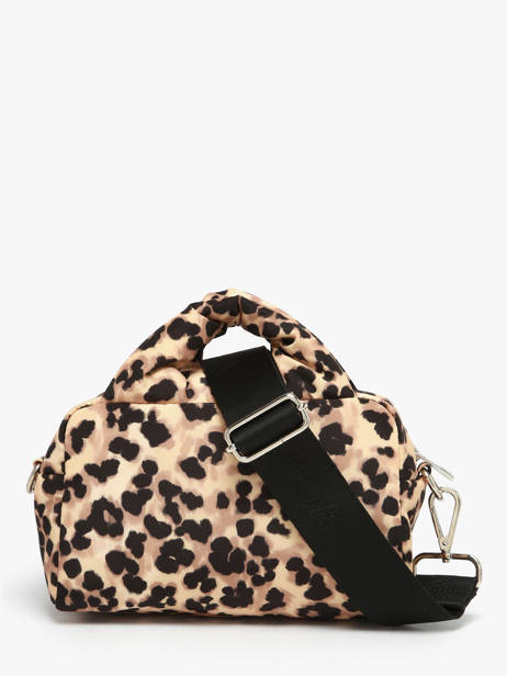 Cross Body Tas Feline Gerecycleerd Polyester Wouf Bruin feline BB250020 ander zicht 4