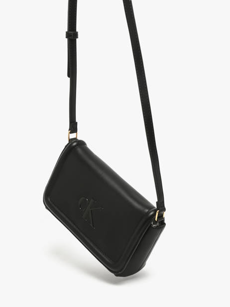 Cross Body Tas Bold Monogram Calvin klein jeans Zwart bold monogram 4F1027G ander zicht 2