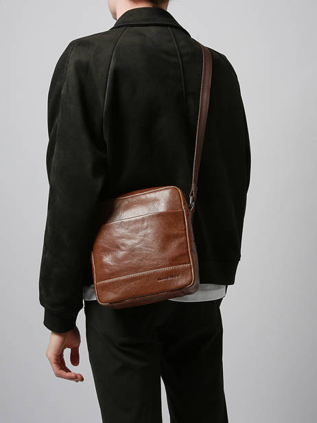 Cross Body Tas Maverick Bruin rough gear MAVRG809 ander zicht 1