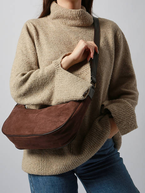 Cross Body Tas Velvet Soft Miniprix Bruin velvet soft 27592 ander zicht 1