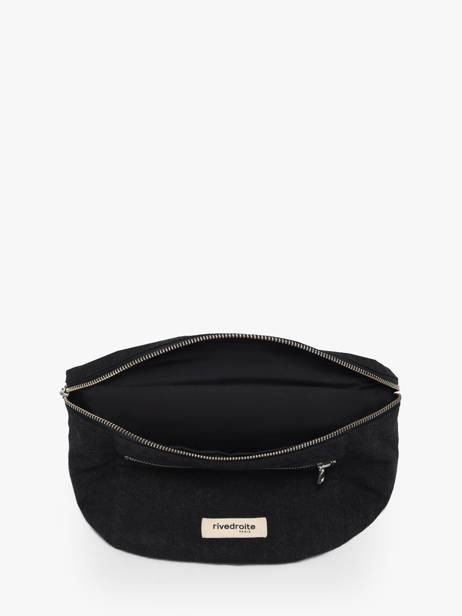 Belt Bag Orsel Gerecycleerd Katoen Rivedroite Zwart timeless ORSELTIM ander zicht 3