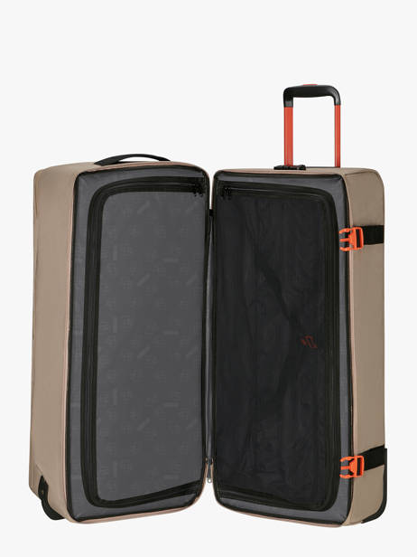 Reistas Op Wieltjes Urban Track American tourister Beige urban track MD1203 ander zicht 3