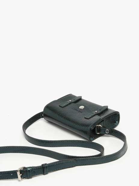 Cross Body Tas Mini Indispensable Minuit Leder Paul marius Groen minuit MINIMIN ander zicht 1