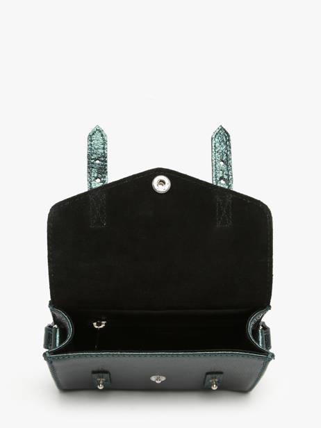 Cross Body Tas Mini Indispensable Minuit Leder Paul marius Groen minuit MINIMIN ander zicht 2