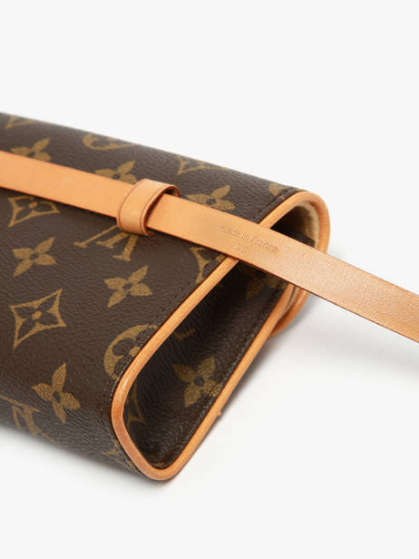 Preloved Louis Vuitton Heuptasje Florentine Monogram Brand connection Bruin louis vuitton AAX5645 ander zicht 3