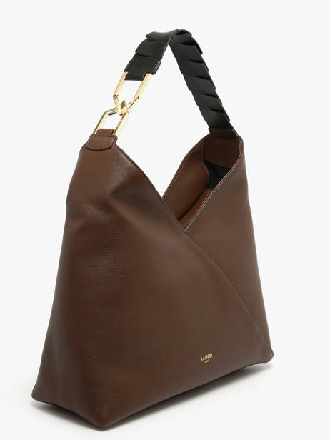 Schoudertas Pagode Leder Lancel Bruin pagode A12510 ander zicht 1