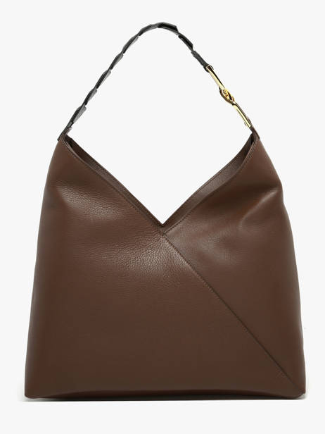 Schoudertas Pagode Leder Lancel Bruin pagode A12510 ander zicht 4