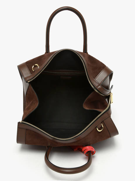 Bowlingtas M Bcbg Suède Leder Lancel Bruin bcbg A13693 ander zicht 2