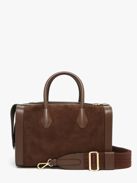 Bowlingtas M Bcbg Suède Leder Lancel Bruin bcbg A13693 ander zicht 3