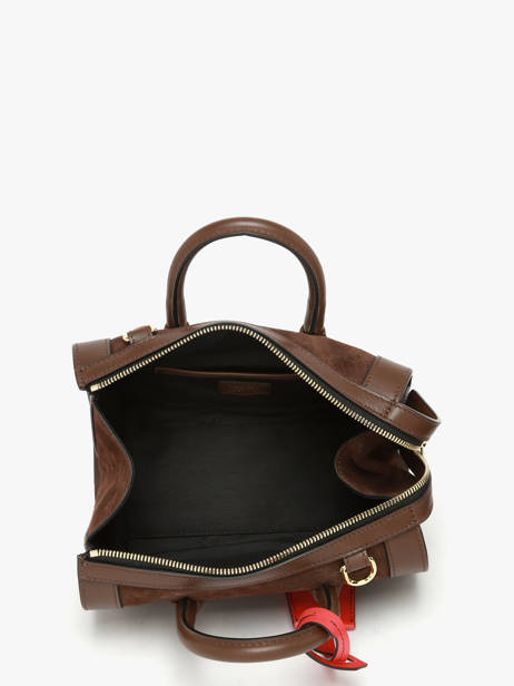 Mini Bowlingtas Bcbg Suède Leder Lancel Bruin bcbg A13692 ander zicht 2