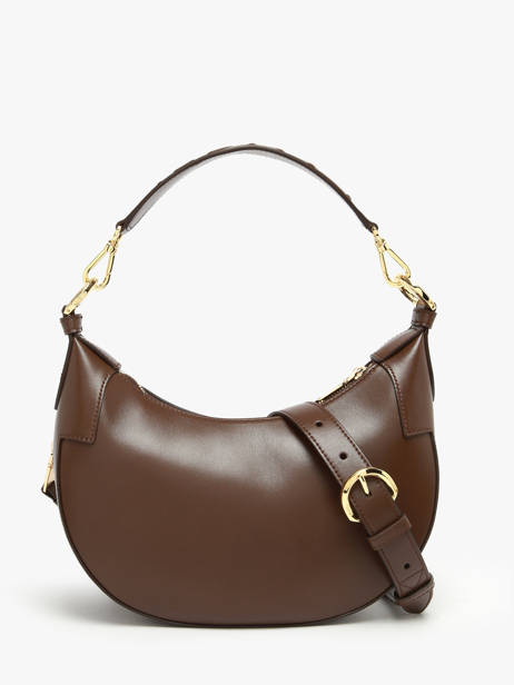 Cross Body Tas Origami Leder Lancel Bruin origami A13313 ander zicht 3