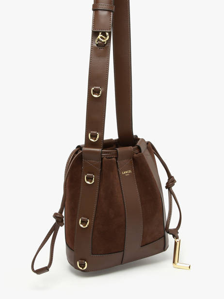 Bucket Bag S Elles Leder Lancel Bruin elles A13359 ander zicht 1