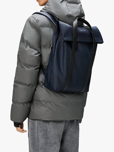 2 Way Tote Backpack - Rugzak Rains Blauw city 12940 ander zicht 1