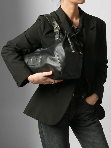 Schoudertas Chiara Leder Gerard darel Zwart chiara DCS84420 ander zicht 1