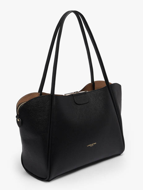 Schoudertas Ida Double Leder Lancaster Zwart ida double 86 ander zicht 2