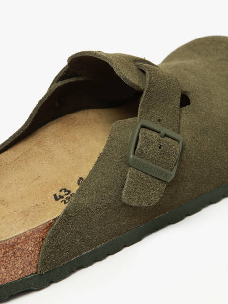 Slippers Uit Leder Birkenstock Groen men 1024721 ander zicht 2