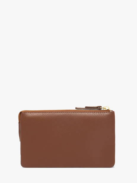 Portemonnee Foulonne Leder Yves renard Bruin foulonne 29362 ander zicht 2