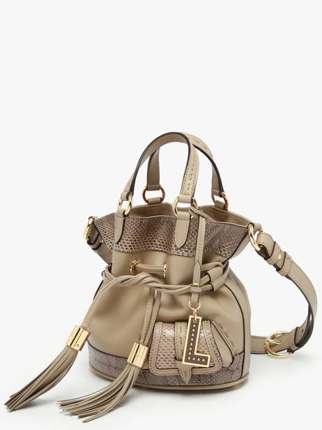 Bucket Bag S Premier Flirt Ayers Leder Lancel Bruin premier flirt A14014 ander zicht 3