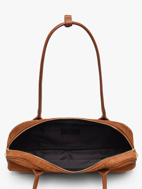 Schoudertas Velvet Caviar Leder Milano Bruin velvet caviar VC25112 ander zicht 3