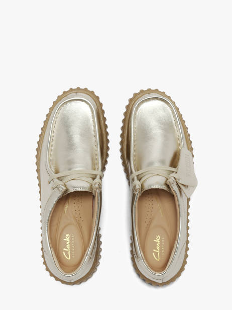 Derby Veterschoenen Met Platformzool Uit Leder Clarks Goud women 26186300 ander zicht 3