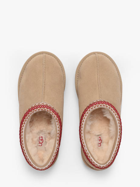Slippers Tasman Ii Uit Leder Ugg Beige women 1174470 ander zicht 3