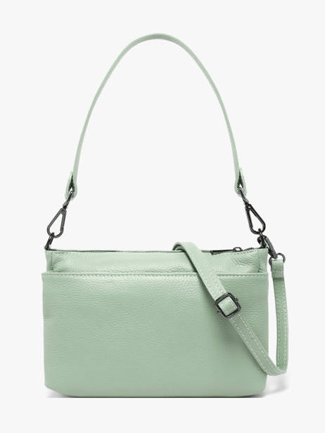 Cross Body Tas Caviar Leder Milano Groen caviar CA25066 ander zicht 4