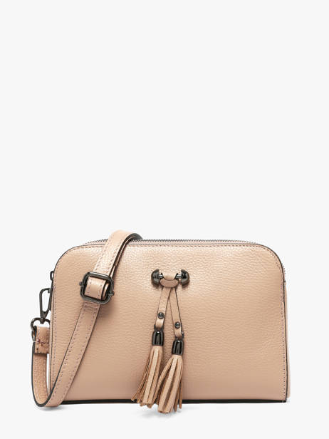 Cross Body Tas Caviar Leder Milano Beige caviar CA21101