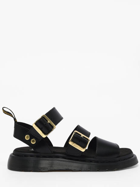 Sandalen Gryphon Strap Uit Leder Dr martens Zwart women 42329001