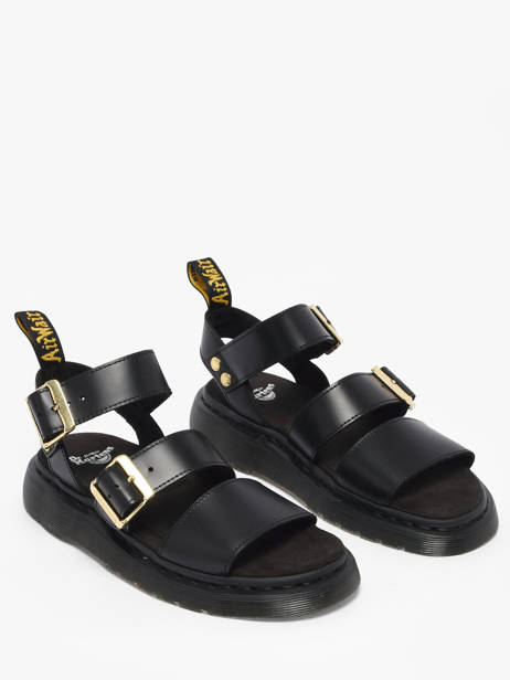 Sandalen Gryphon Strap Uit Leder Dr martens Zwart women 42329001 ander zicht 1