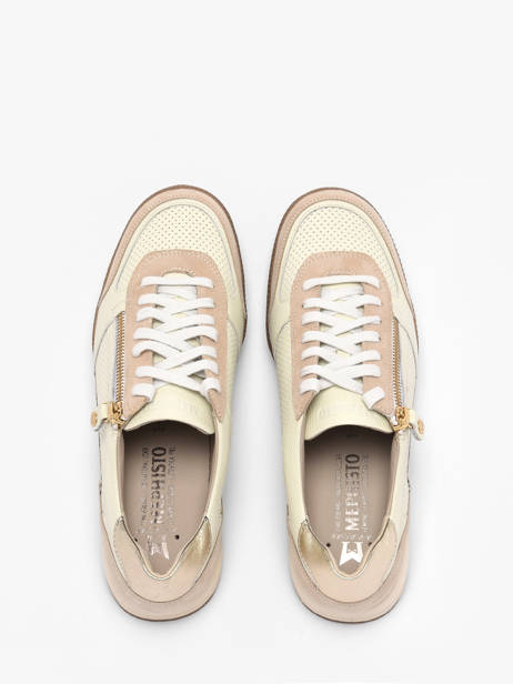 Sneakers Uit Leder Mephisto Beige women P5147016 ander zicht 3