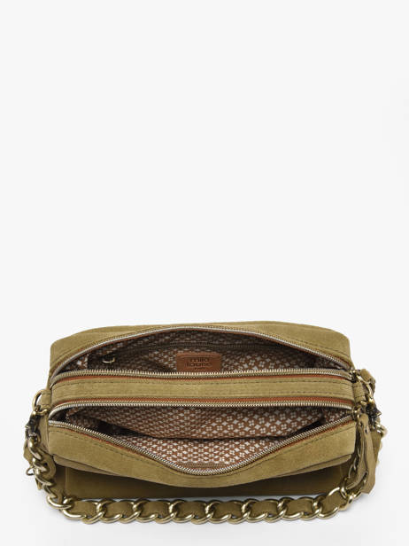 Cross Body Tas Vintage Leder Mila louise Beige vintage 23673V ander zicht 3