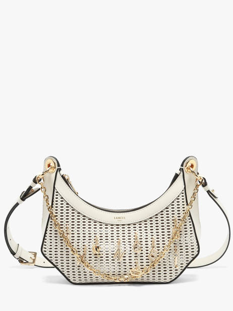 Cross Body Tas M Croisette Charms Leder Lancel Wit croisette A14012