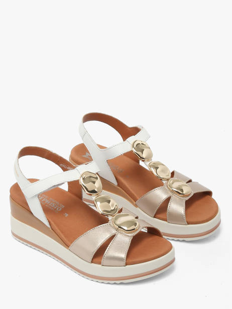 Sandalen Met Platformzool Uit Leder Mephisto Goud women P5148798 ander zicht 1