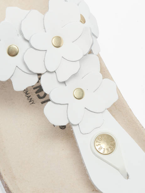 Slippers Uit Leder Birkenstock Wit women 1026735 ander zicht 2