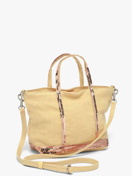 Cross Body Tas Baby Cabas Linnen Vanessa bruno Geel cabas lin 31V40410 ander zicht 1