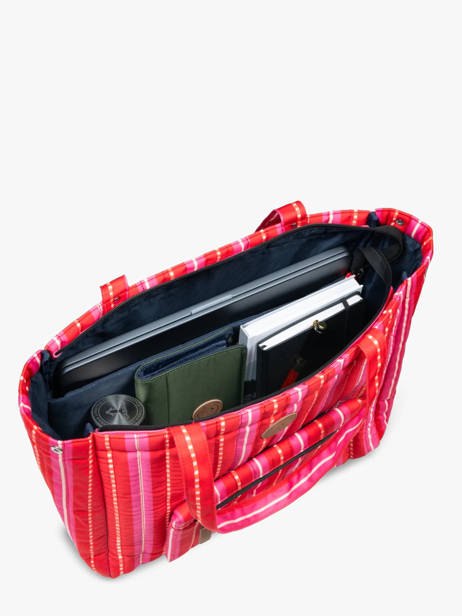 Schoudertas A4 Formaat Adventurer Gerecycleerd Polyester Cabaia Rood adventurer TOTEBAGL ander zicht 2