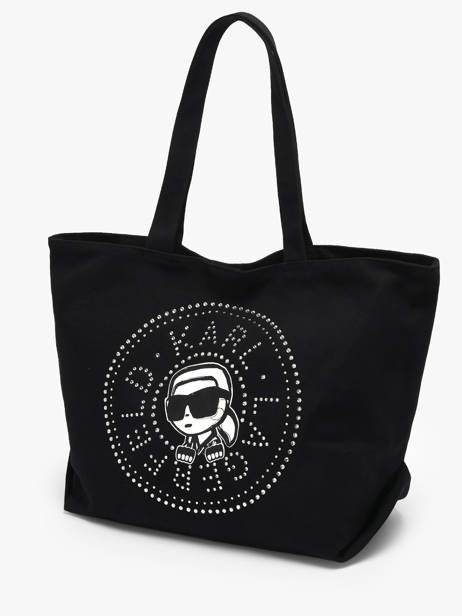 Schoudertas K Ikon Katoen Karl lagerfeld Zwart k ikon B2W50030 ander zicht 1